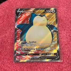Snorlax V #197 Pokémon Sword & Shield – As Pictured